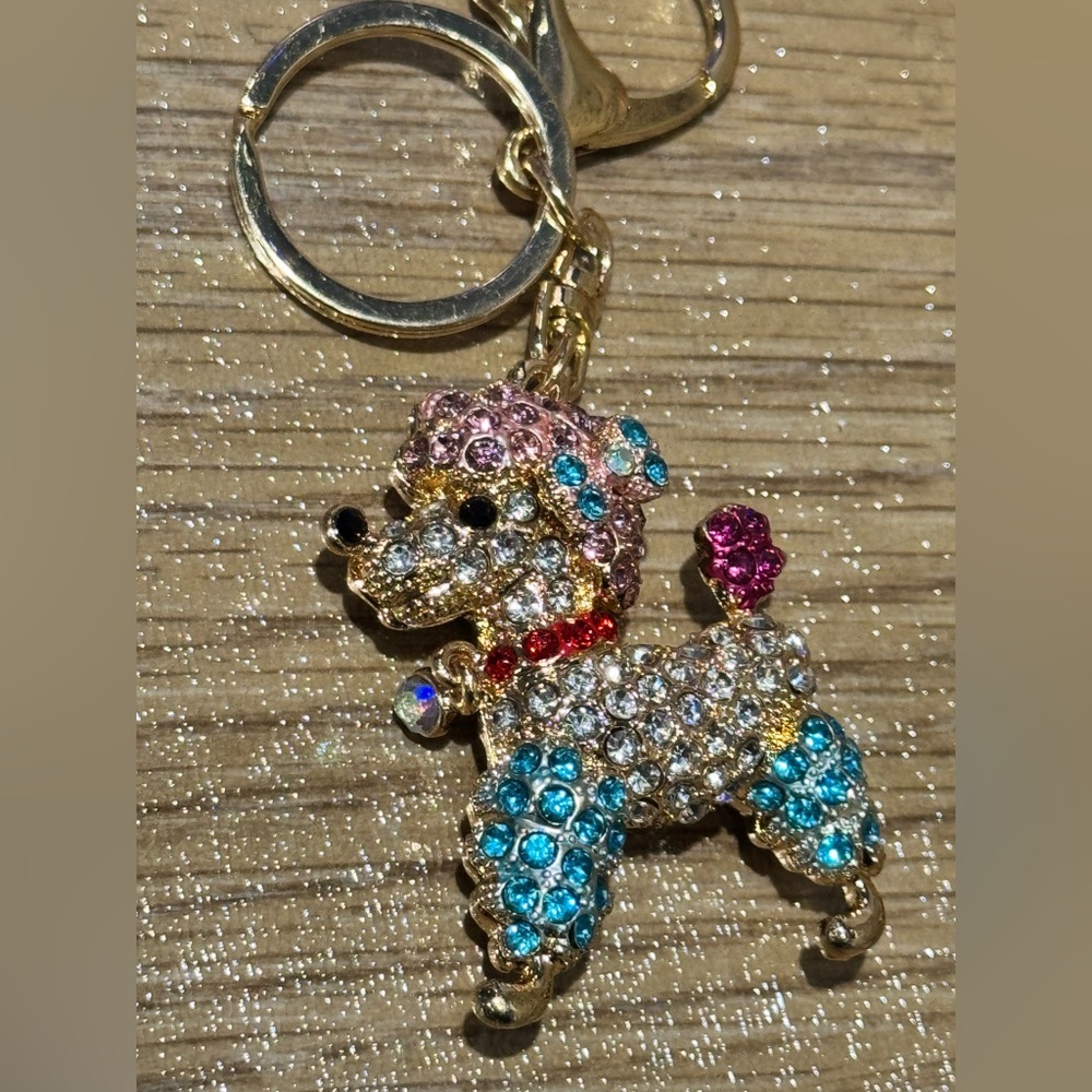 Dog/Puppy Keychain Crystal Rhinestones Purse/Pendant/Handbag/Charm